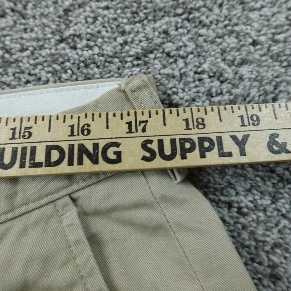 VTG Polo Ralph Lauren Pants Mens 35X30 Beige Brown Preston Chino Trouser Pony